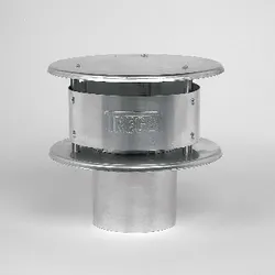 rookgasafvoerkap Ubbink Ubigas enkelwandig 110 aluminium 360